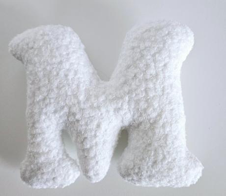 Písmenko m do detskej izbičky,