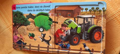 Knižka traktory - 16-16- 2,5 cm,