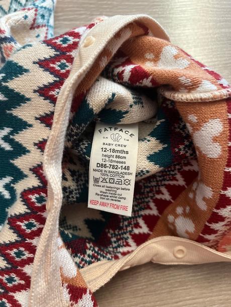 Fat face overal vianocny, 86