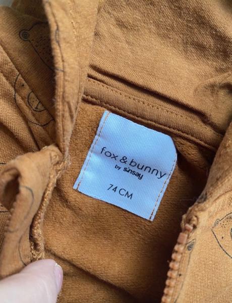 Mackova mikinka, fox & bunny,74