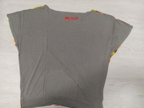 Veselé voľné tričko. l-xl, desigual,l