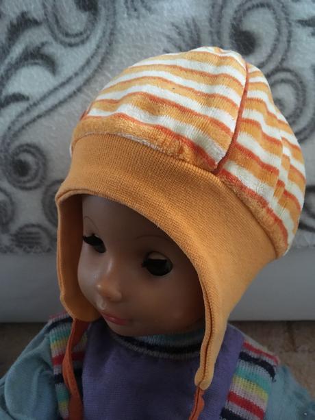 Pásikavá oranžová čiapočka na úšká prechodná, 68