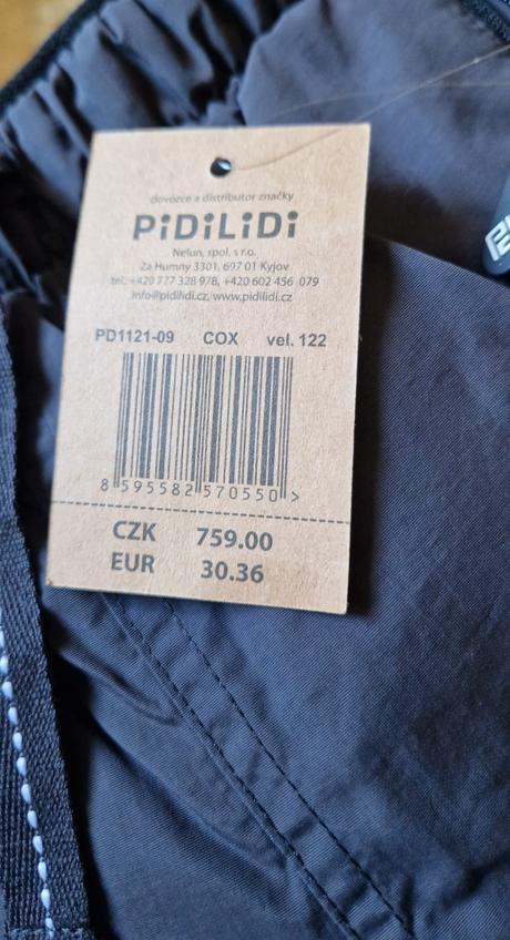 Nohavice pidilidi podsite flisom 122, pidilidi,122