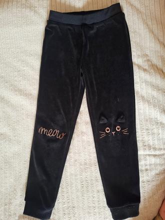 Velúrové tepláky mačka, pepco,116