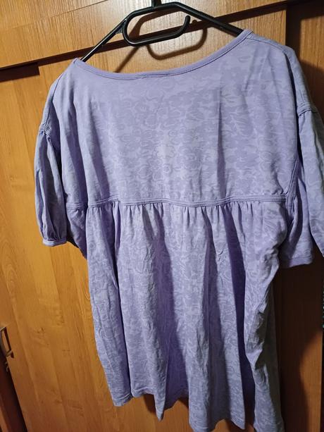 Damske fialové bavlnené tričko xxxl, xxxl