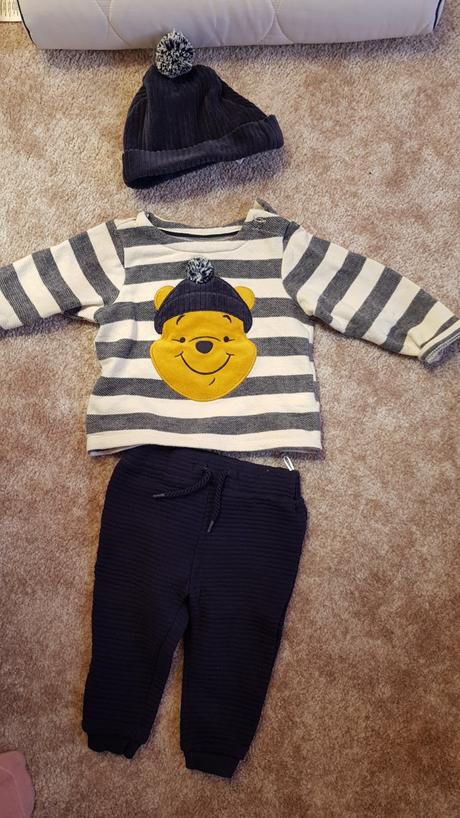 Set mikina, teplačky a čiapka, c&a,80