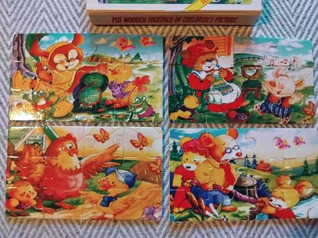 Stare drevene puzzle, 