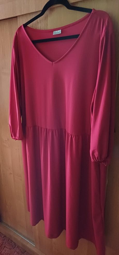 Damske červené saty xxxl, xxxl