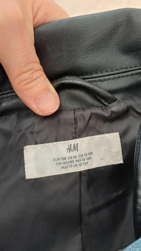 Kožená bunda, h&m,158