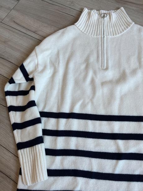 Dlhší pruhovaný sveter, m