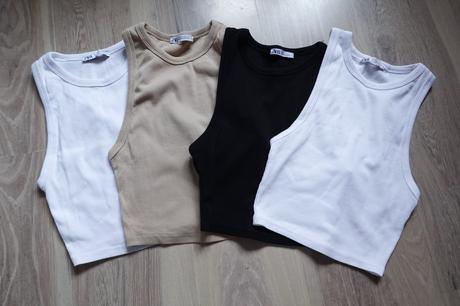 Vrúbkované topy zara, zara,s