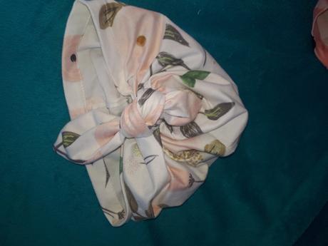 Dievčenské čiapočky "turban" 6mesiacov-1,5 roka, 74 / 80 / 86