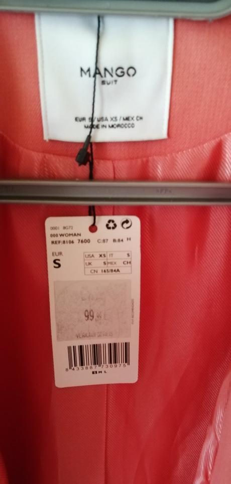 Mango predĺžené sačko, mango,s