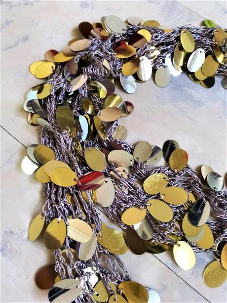 Spoločenská trblietavá šatka na krk/šálik, 