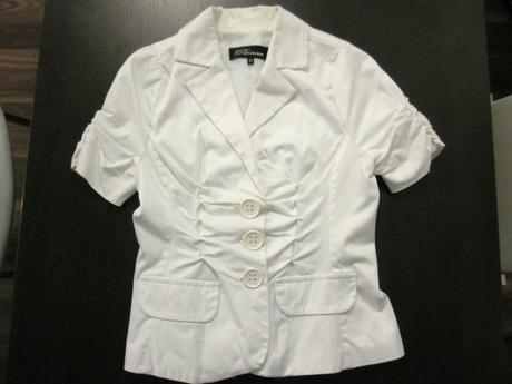 Kremove sako s kratkym rukavom, s