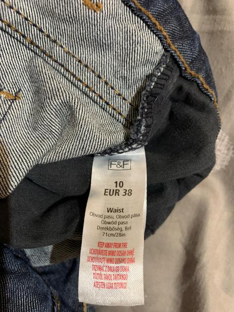 Riflové šortky, f&f,38