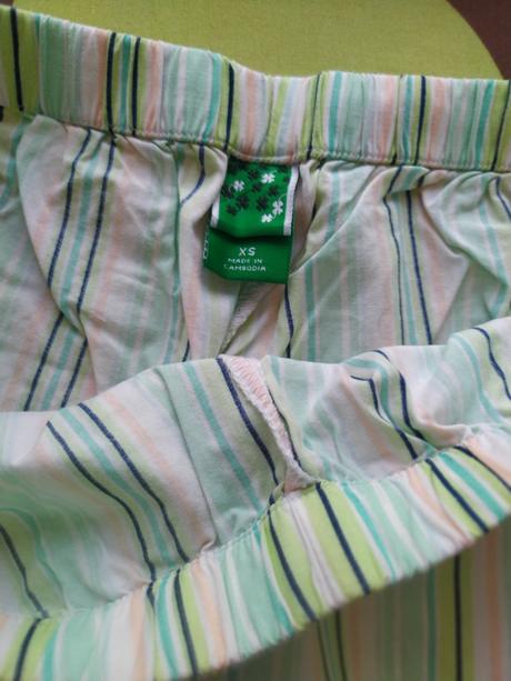 C 43spodok pyzama velkost xs raz oblecene, xs