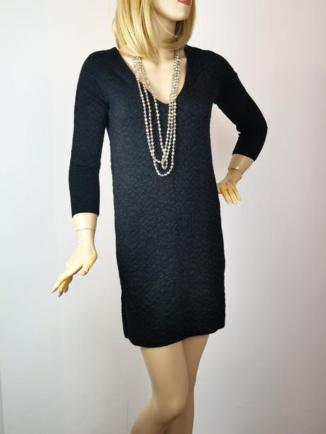 Teplé a elegantné merino šaty, xs