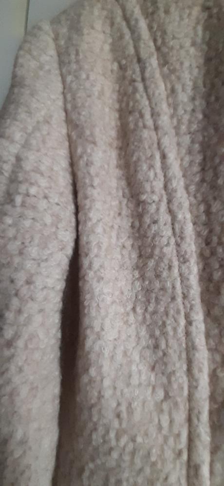 Krémový kabát, h&m,36