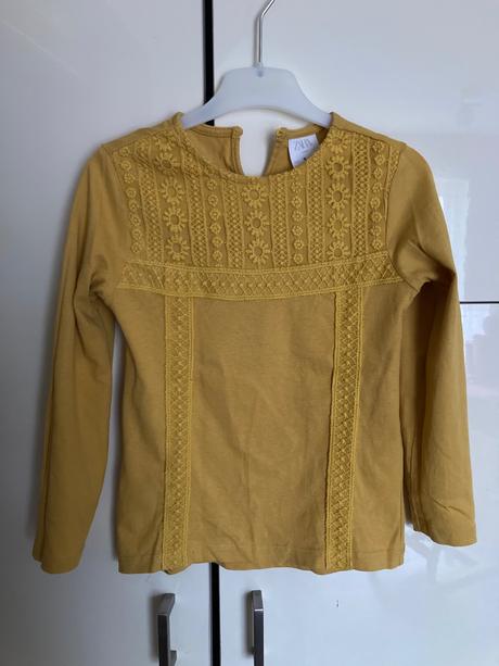 Zara tričko s čipkou, zara,116