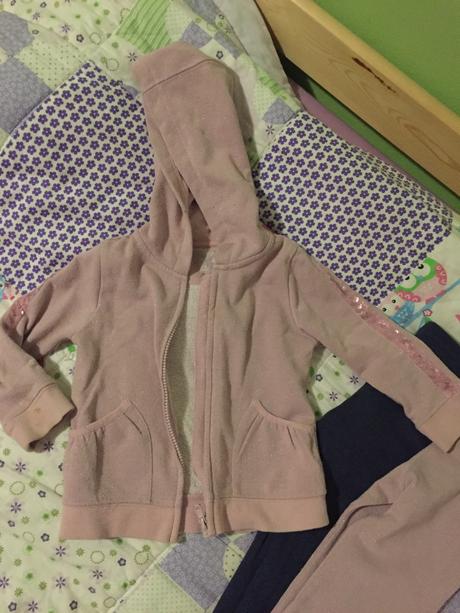 Teplakova súprava mikina +2 ks teplaciky hrubšie, f&f,92