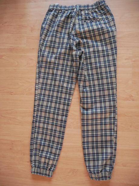 Kockované nohavice pull&bear, pull&bear,s