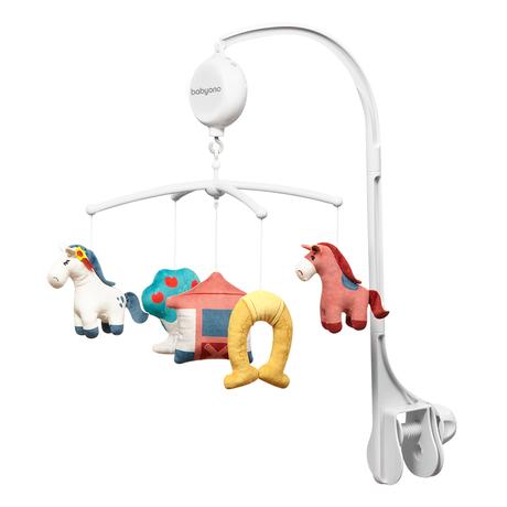 Babyono kolotoč nad postieľku s melódiou horses, 