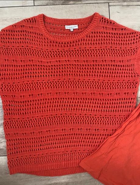 Hačkovany svetrik+top, f&f,38