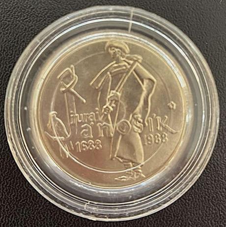 Strieborná pamätná minca 50 kčs 1988-juraj jánošík,
