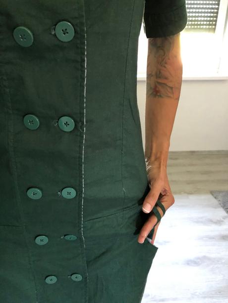 Dc tmavozelené šaty, m