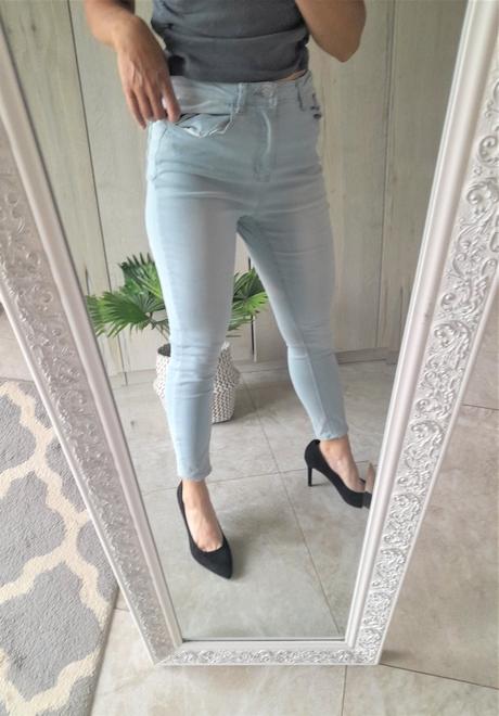 Klasické bledomodré skinny-38, 38
