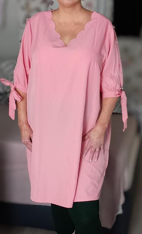 Pekné ružové šaty, xl / xxl