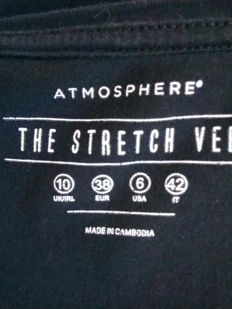 Dámsky elastický čierny top, atmosphere, atmosphere,xs