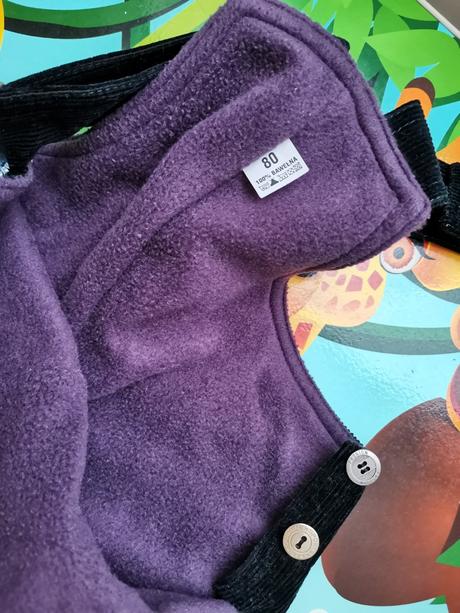 Zateplené nohavice na traky, 80