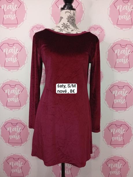 Nové šaty s /m , vzadu mašľa, m / s