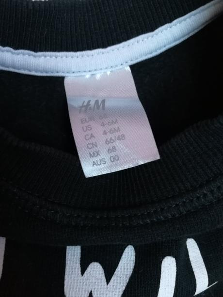 Mikinka "i will change the world", h&m,68