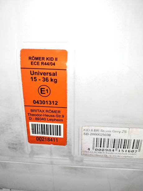 Autosedačka 15-36 kg, römer