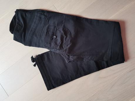 Bavlnené plátené tehotenské nohavice, c&a,l