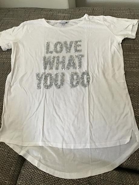 Tričko s trblietkami, vzadu do site do oblúku, amisu,xs