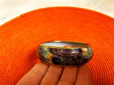 Etno náramok pávie oká, 