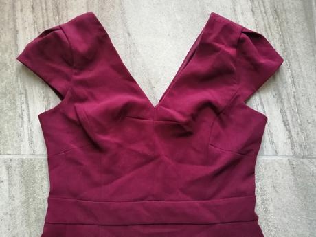 Kvalitné bordové šaty oasis, v36, 36