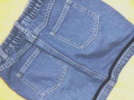 Riflová biela sukňa h&m vel 110/116, h&m,116