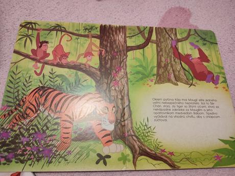 Maugli kniha džunglí leporelo knizka,