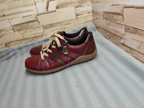 Rieker - remonte 39 - dámske kožené bordové, rieker,39