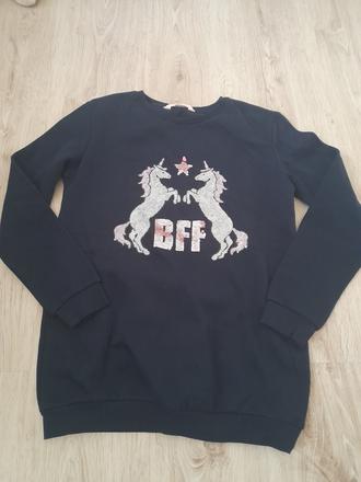 Mikinové šaty, h&m,158