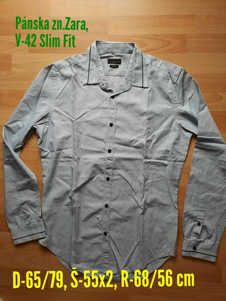 Pánske košele zara, zara,xl