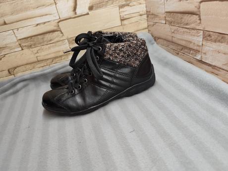 Rieker 38 - dámske zateplené čierne topánky, rieker,38