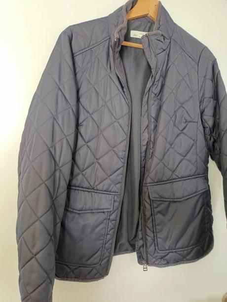 Prešívaná tmavomodrá prechodná bunda h&m, h&m,38