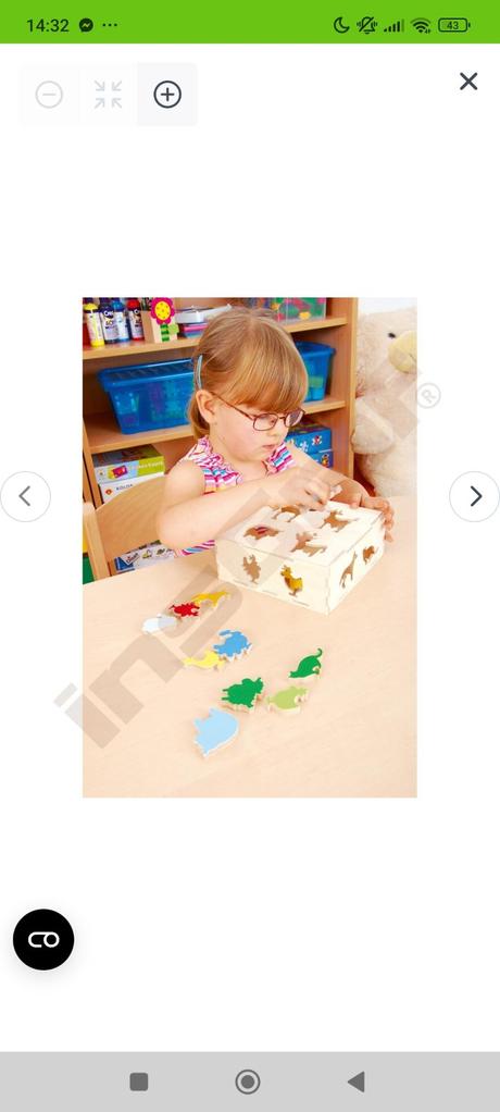 Vkladačka na jemnú motoriku,