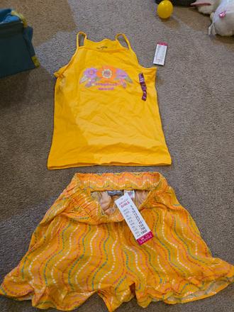 Letný komplet oranžový, pepco,164